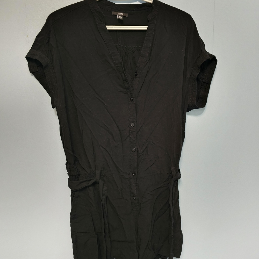 Jacob Black Button-Up Romper